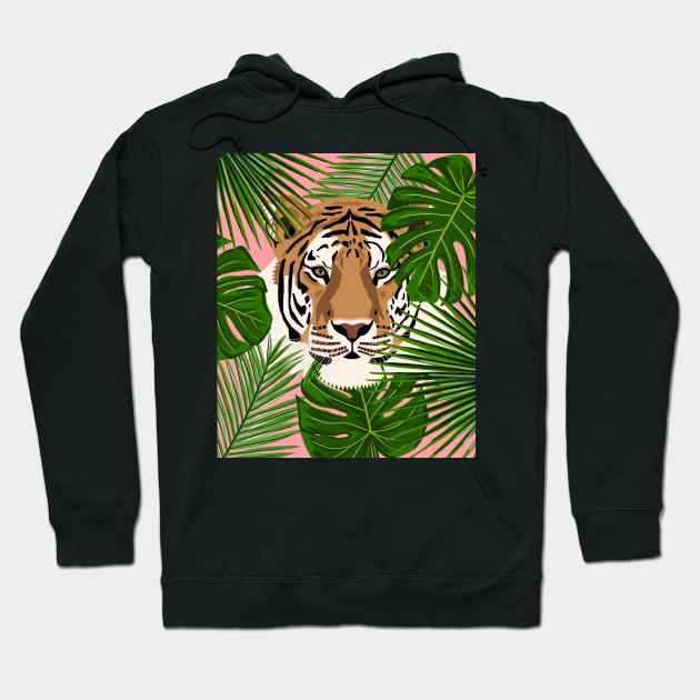 Tiger in the Jungle Hoodie by OneThreeSix